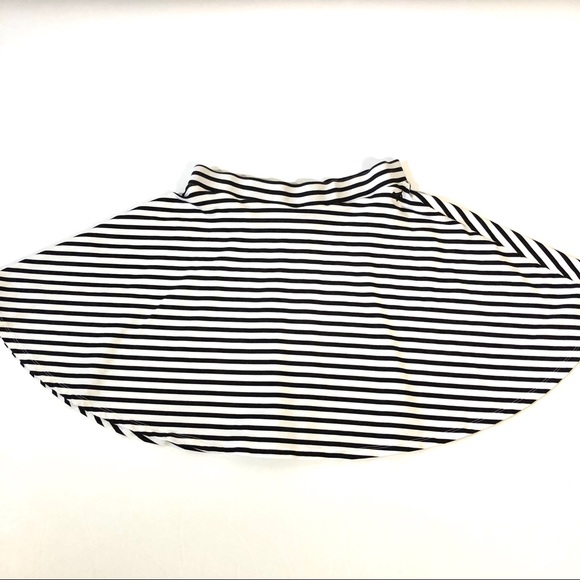 PINK VS Black and White Striped Skater Skirt - Picture 3 of 8